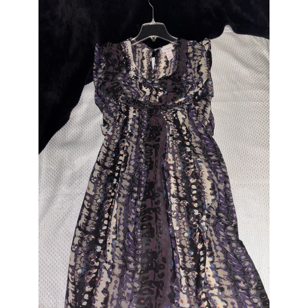 Y2K Beautiful  Dress Loop 18 Size 9/10 Plum/Purple Black